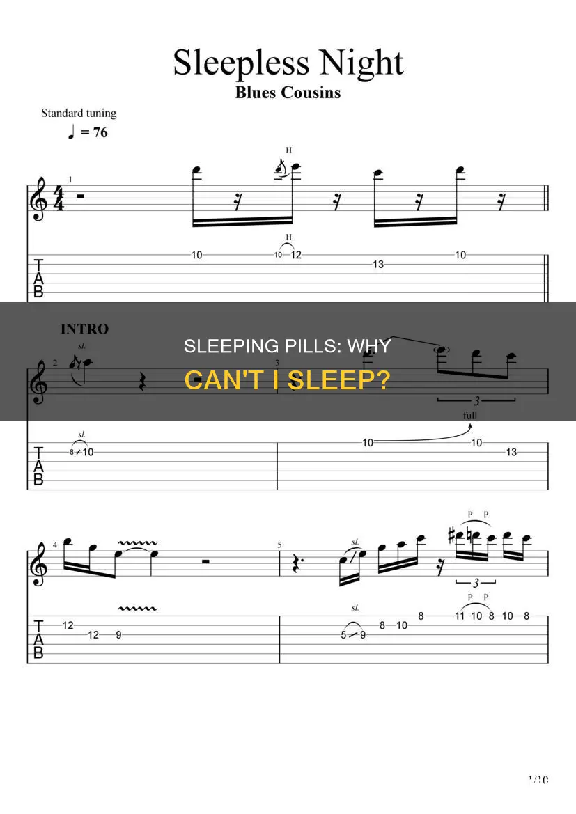 can t sleep after taking sleeping pills