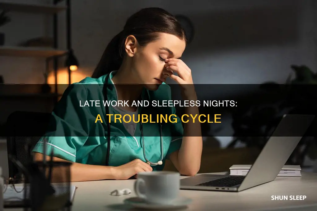 can t sleep after working late