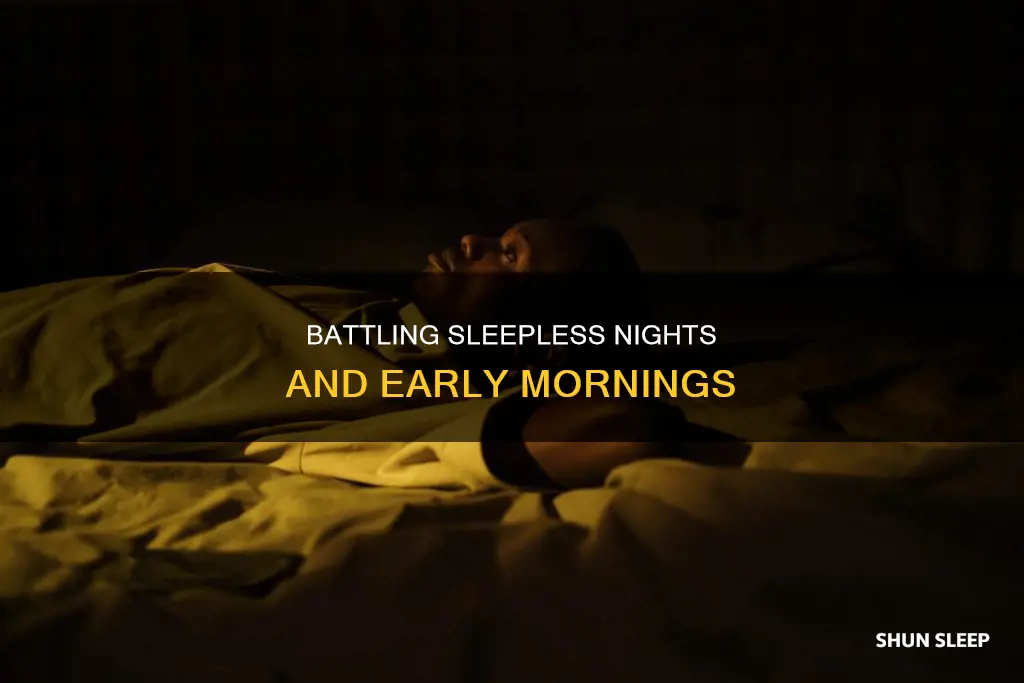 can t sleep and wake up early