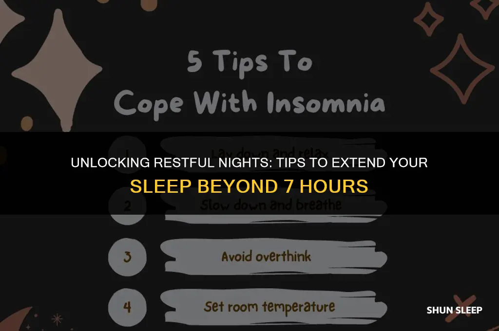 can t sleep longer than 7 hours