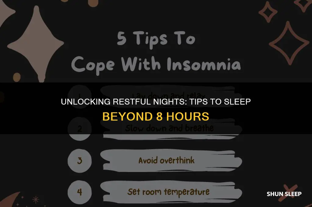 can t sleep more than 8 hours