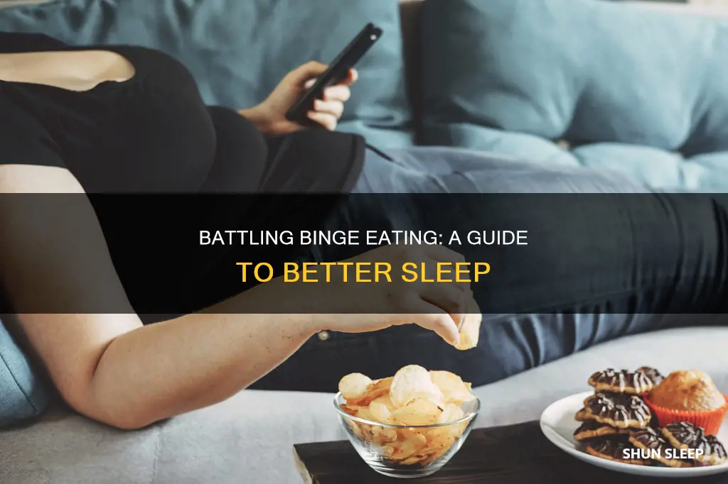 can t sleep without binge eating