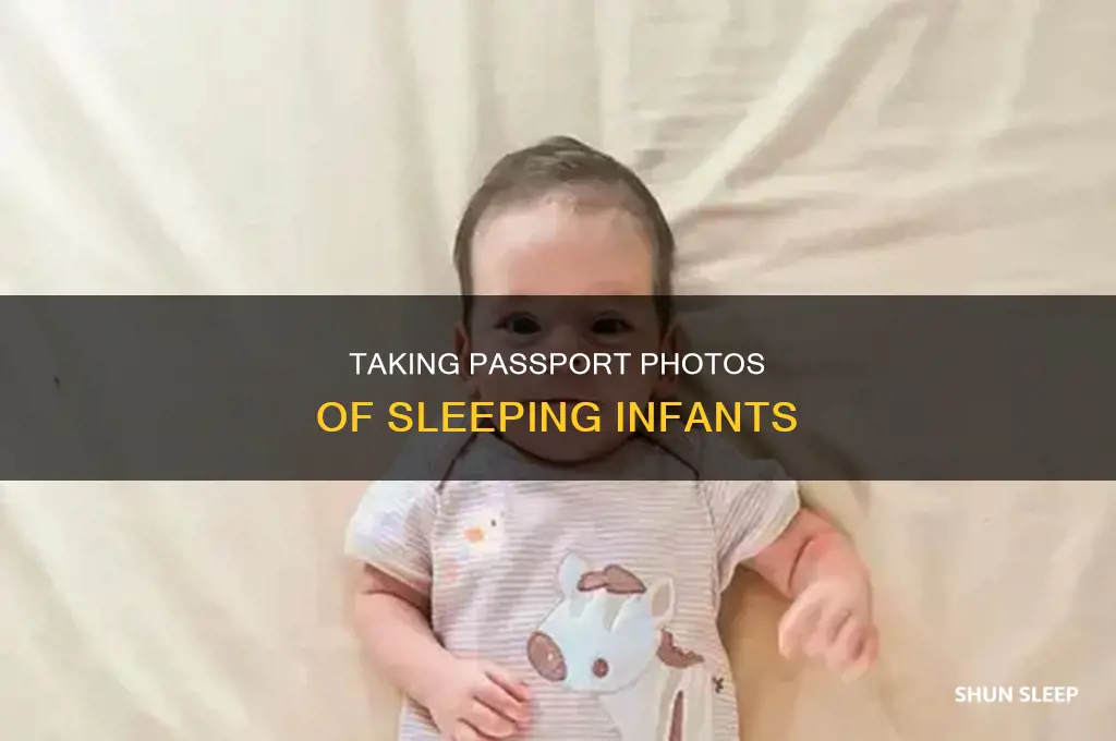 can take passport photo while infant sleeping