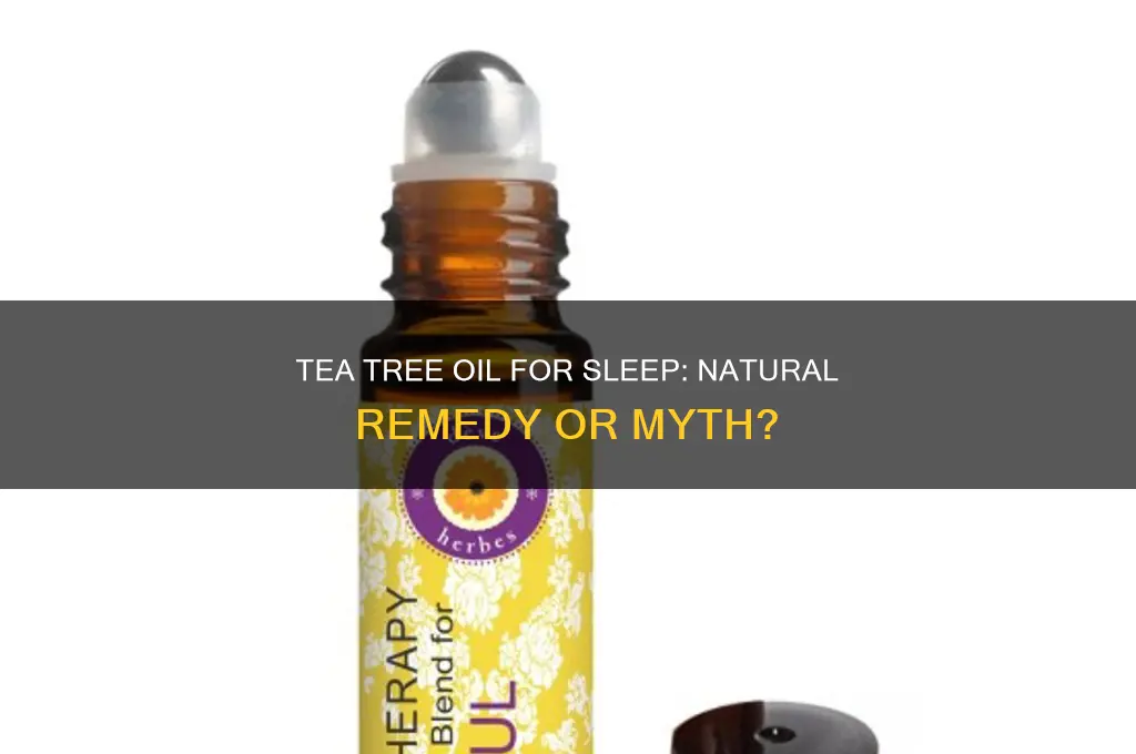 can tea tree oil help promote sleep