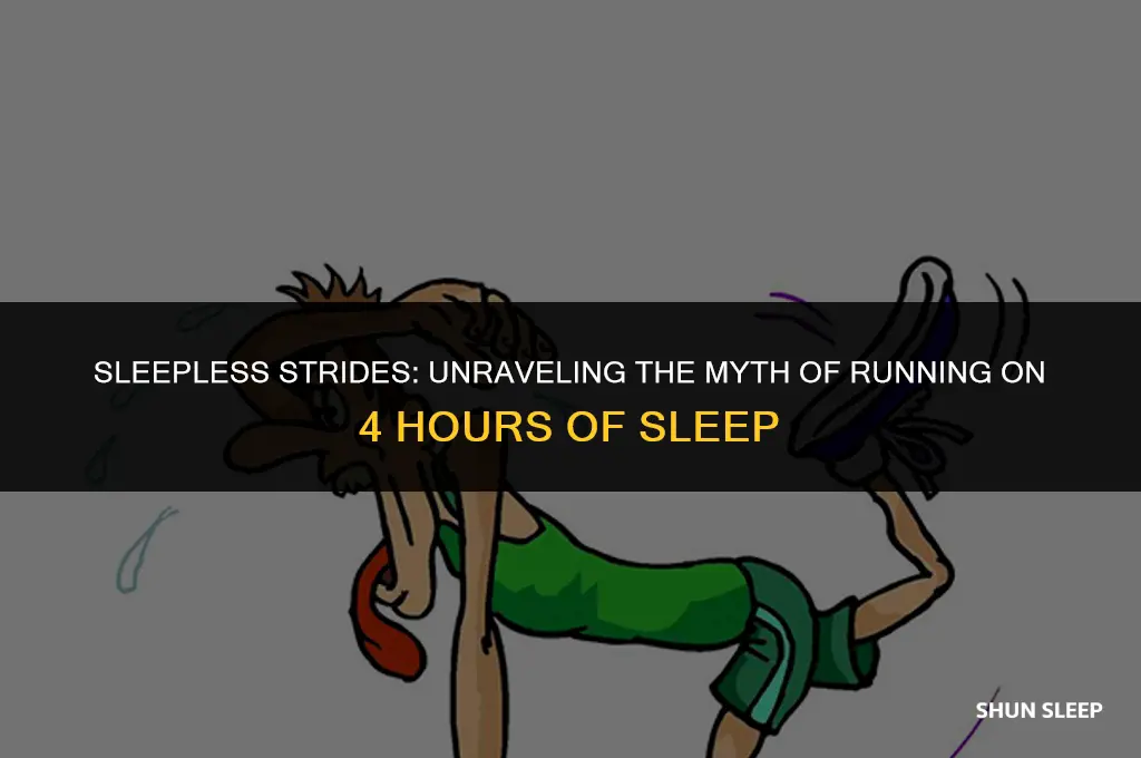 can the average adult run on 4 hours of sleep