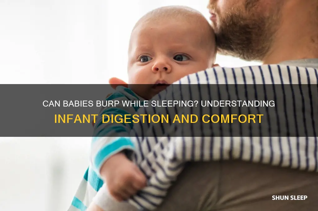 can the baby burp while sleeping