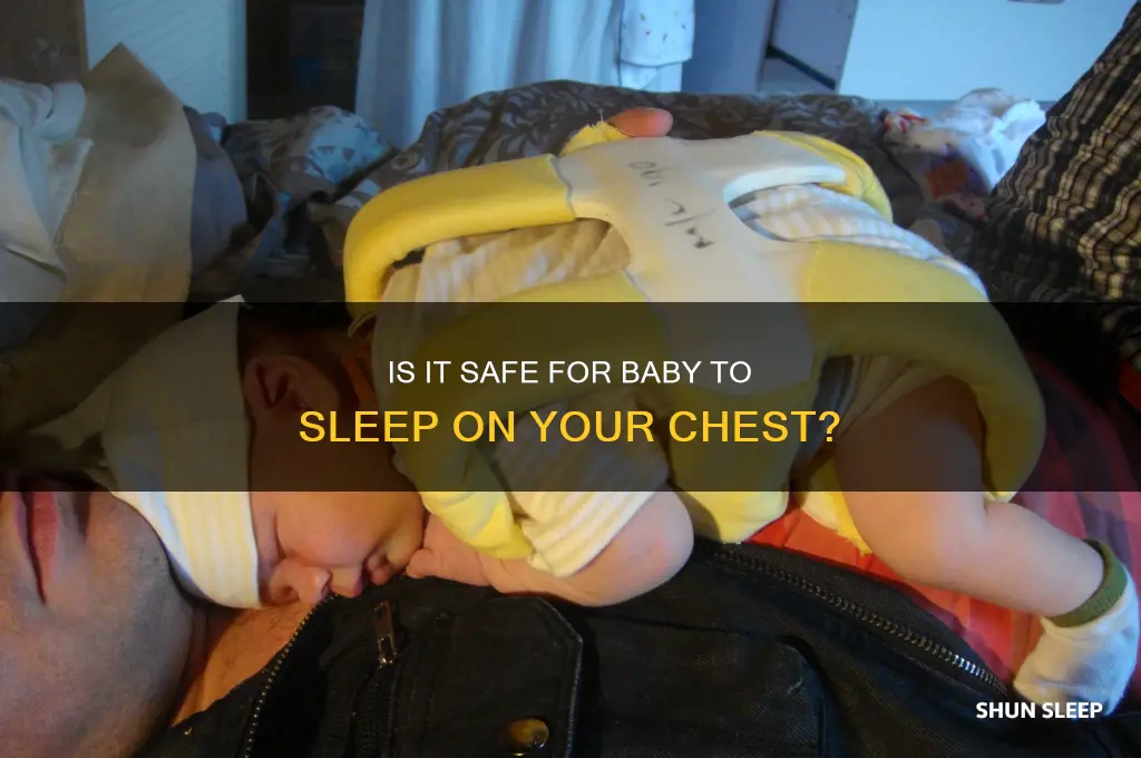 can the baby sleep on my chest