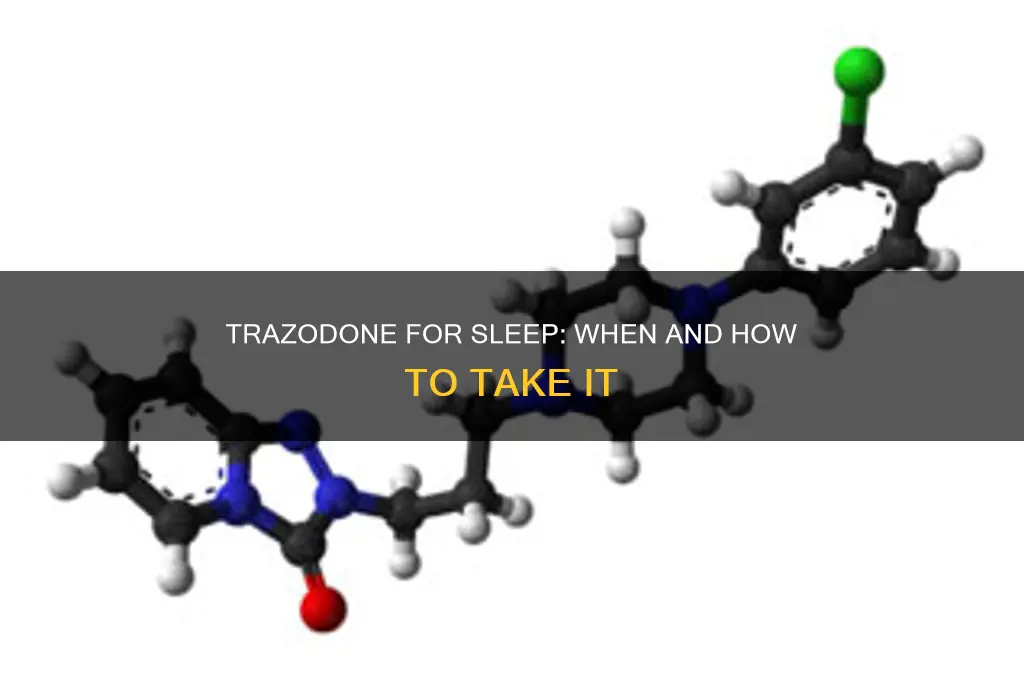 can trazadone be taken as needed sometimes for sleep
