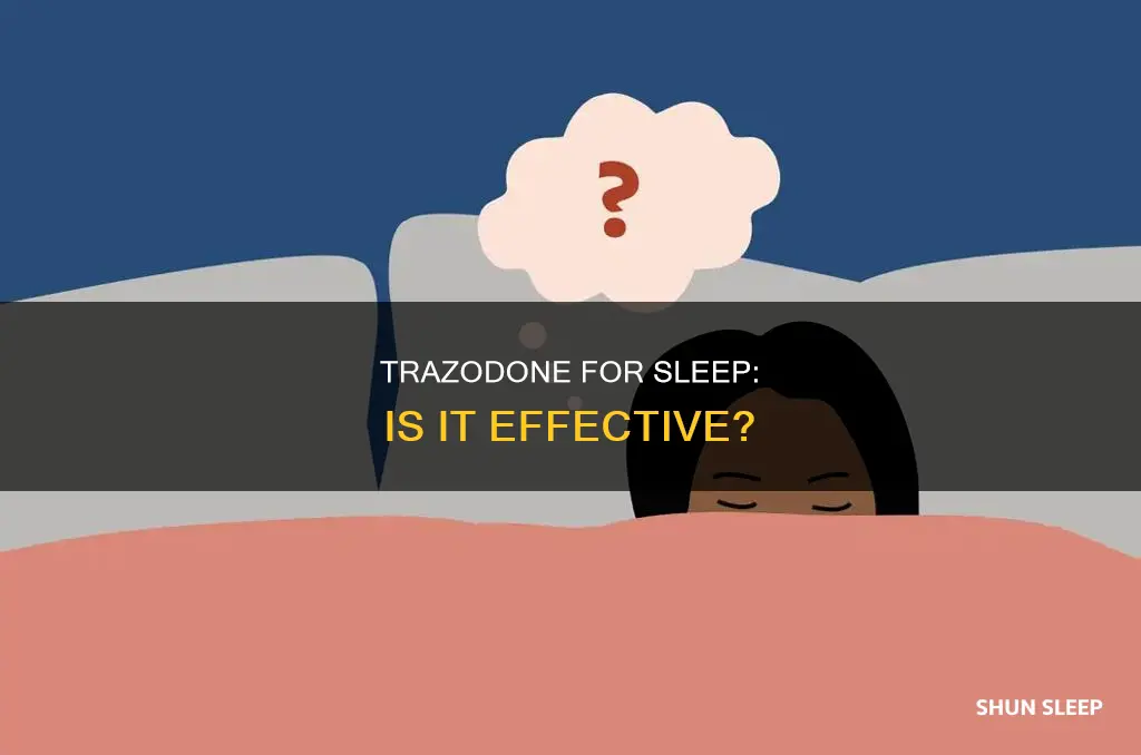 can trazadone be used for sleep