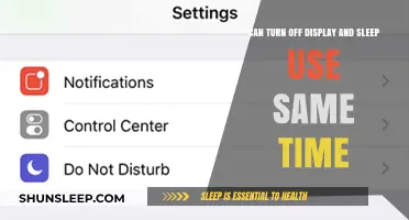 Turn Off Display, Sleep: Energy-Saving Duo