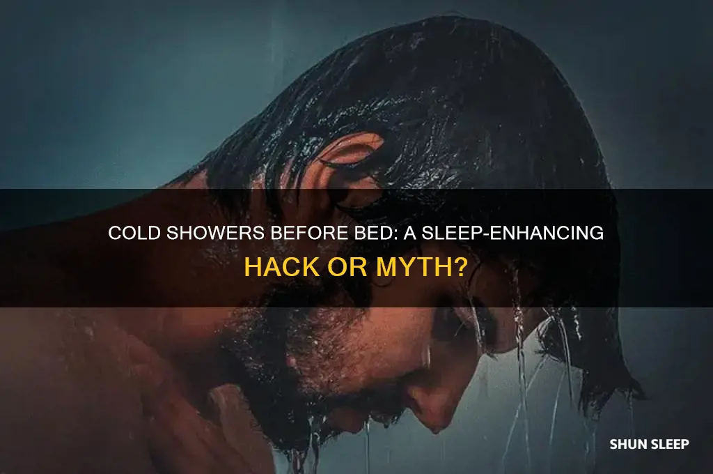 can turning a shower cold help you sleep better