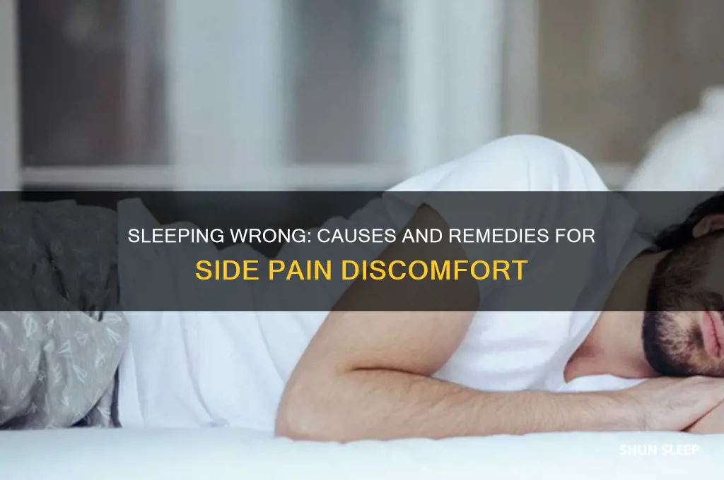 can u get side pain from sleeping wrong