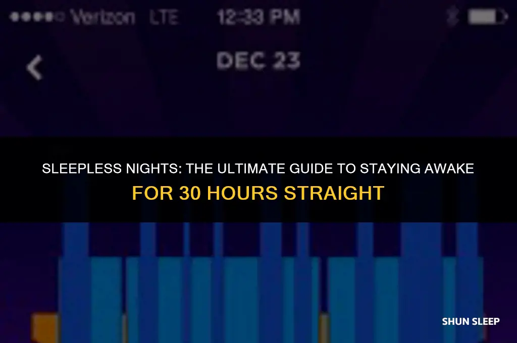 can u go 30 hours without sleep