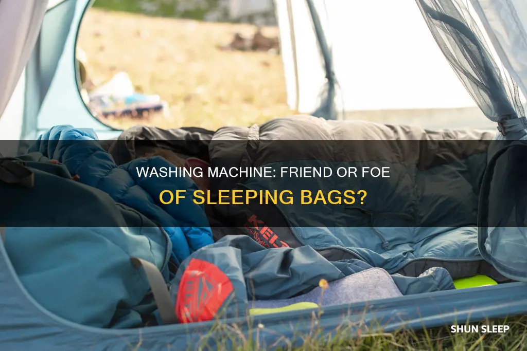can u wash a sleeping bag in the wasing machine