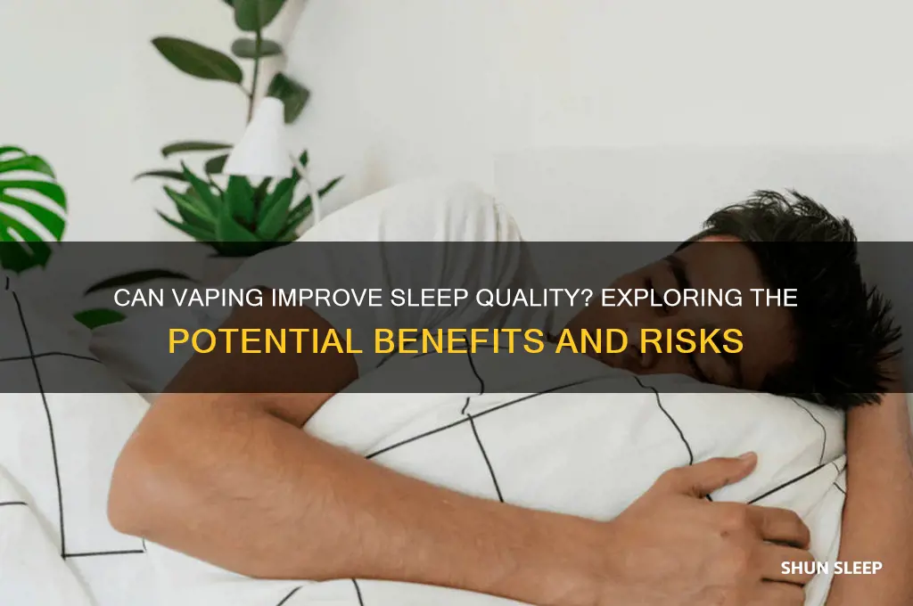 can vape help you sleep