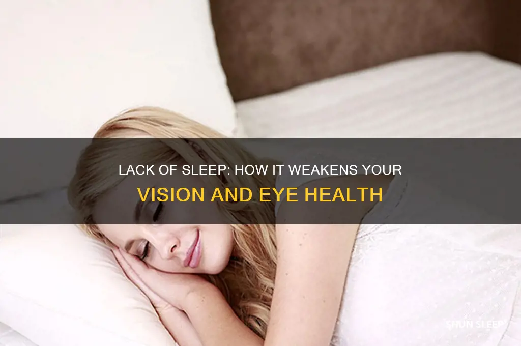 can vision get weak from lack of sleep