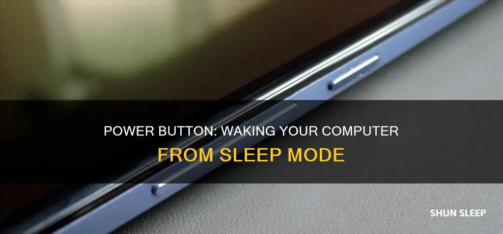 can wake computer from sleep power button