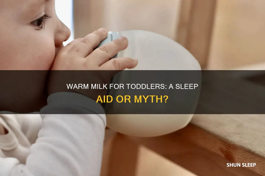 can warm milk help a toddler sleep