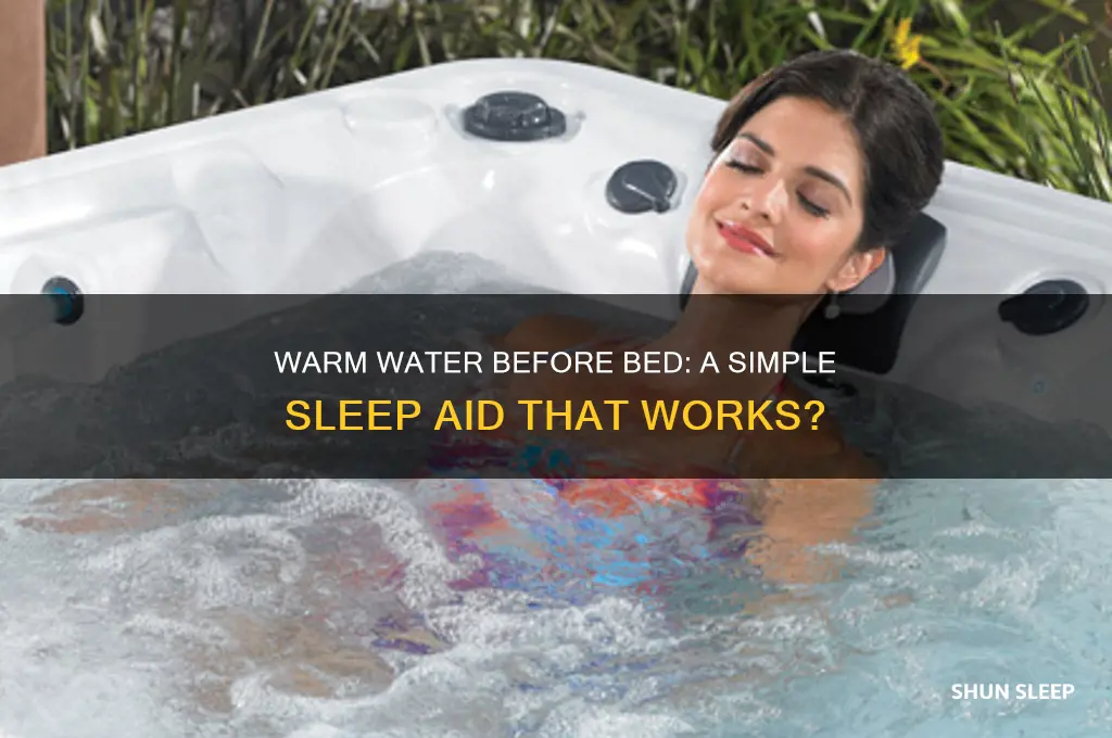can warm water help you sleep