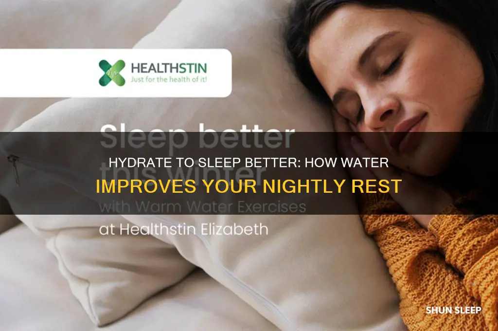 can water help you go to sleep