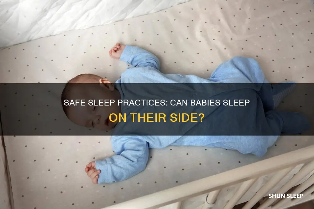 can we put baby to sleep on side