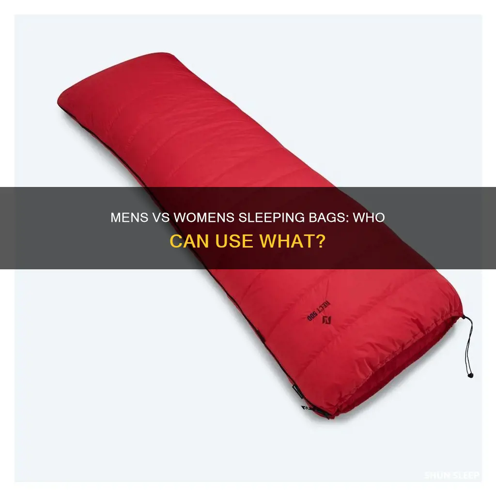 can women use mens sleeping bags