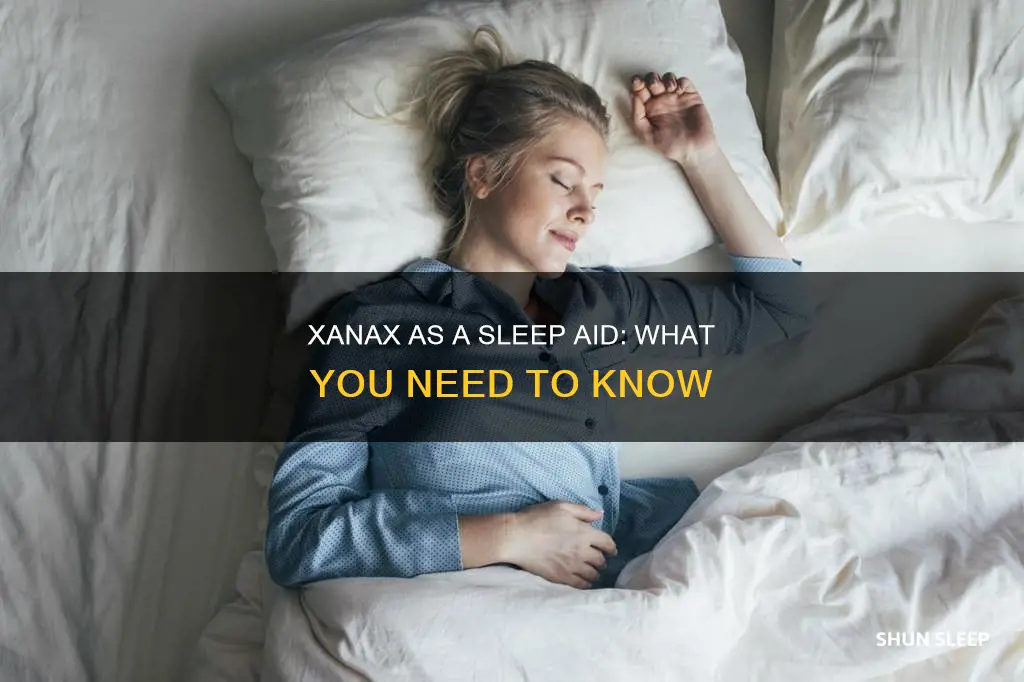 can xanax be used as a sleep aid