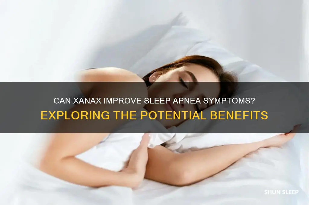 can xanax help sleep apnea