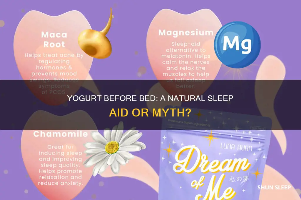 can yogurt help go to sleep