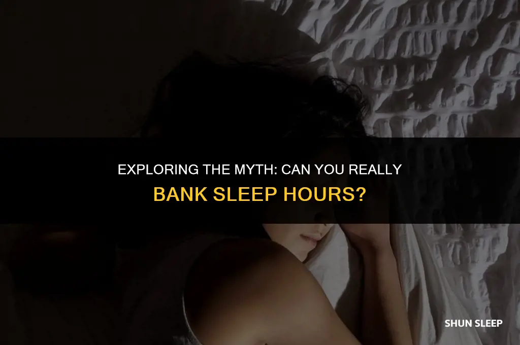 can you bank sleep hours