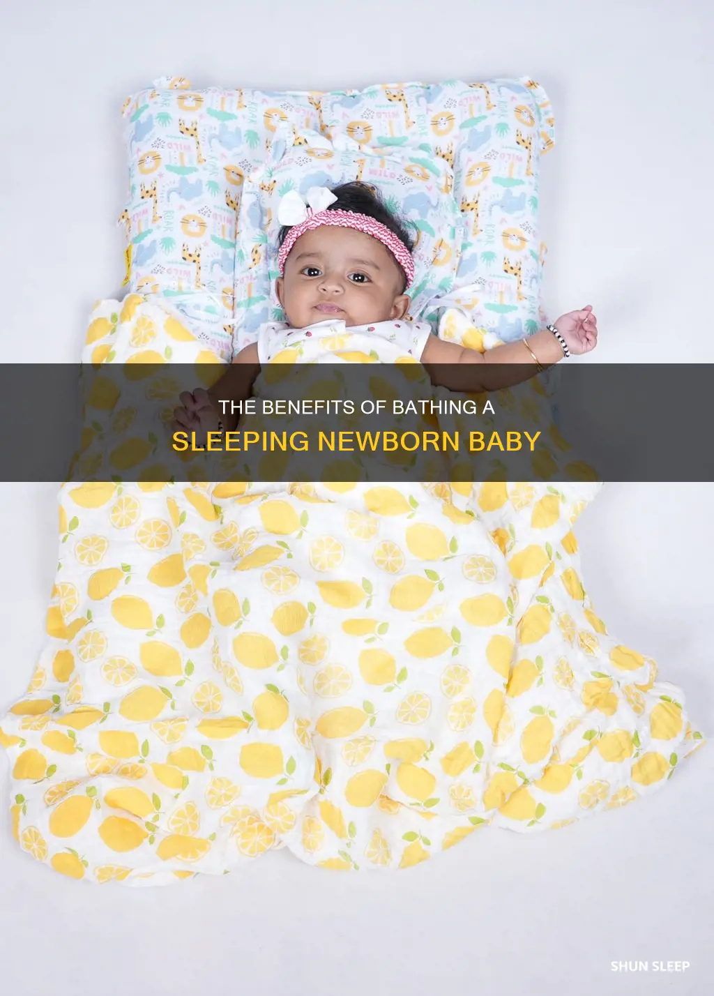 can you bathe a newborn while sleeping