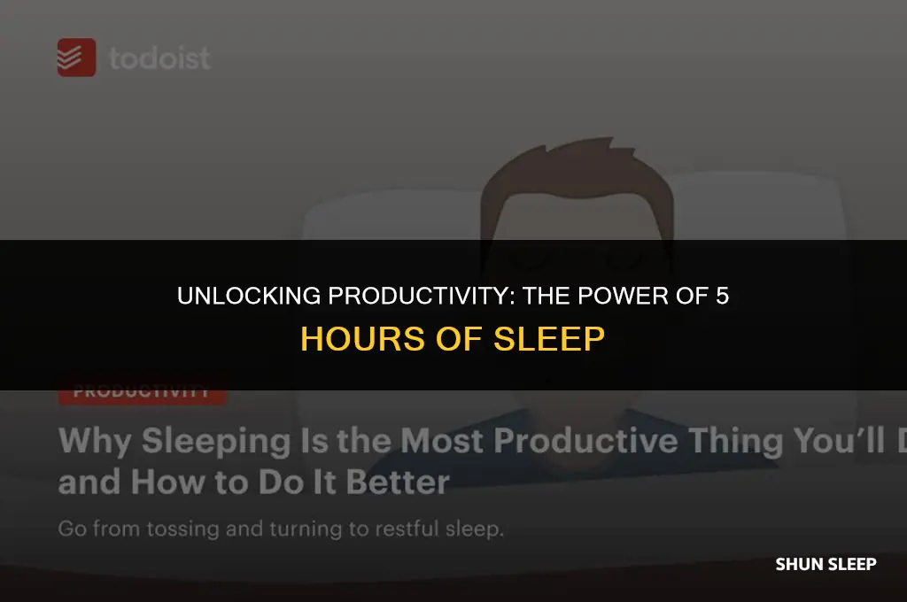 can you be productive with 5 hours of sleep