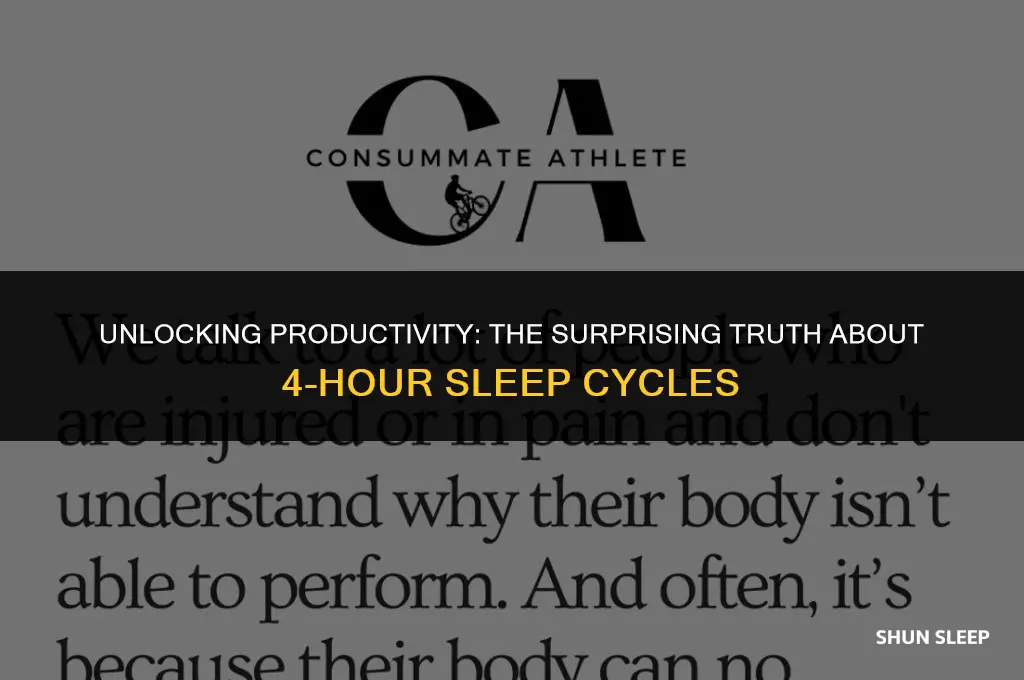 can you be well rested after 4 hours of sleep