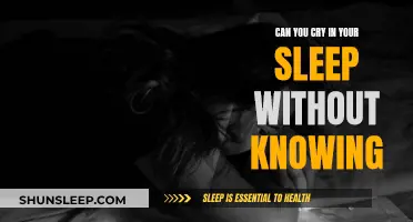 Crying in Sleep: Unconscious Tears?