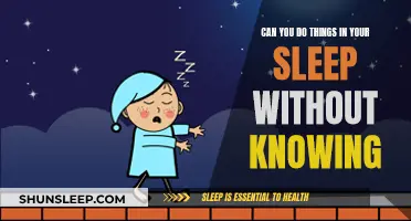 Unconscious Actions: Doing Things While Asleep