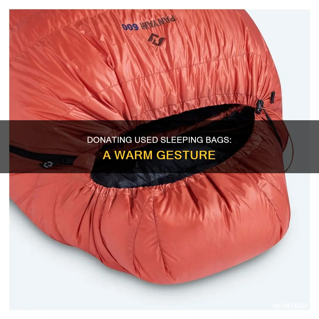can you donate used sleeping bags