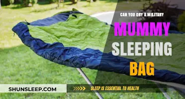How to Dry a Military Mummy Sleeping Bag?