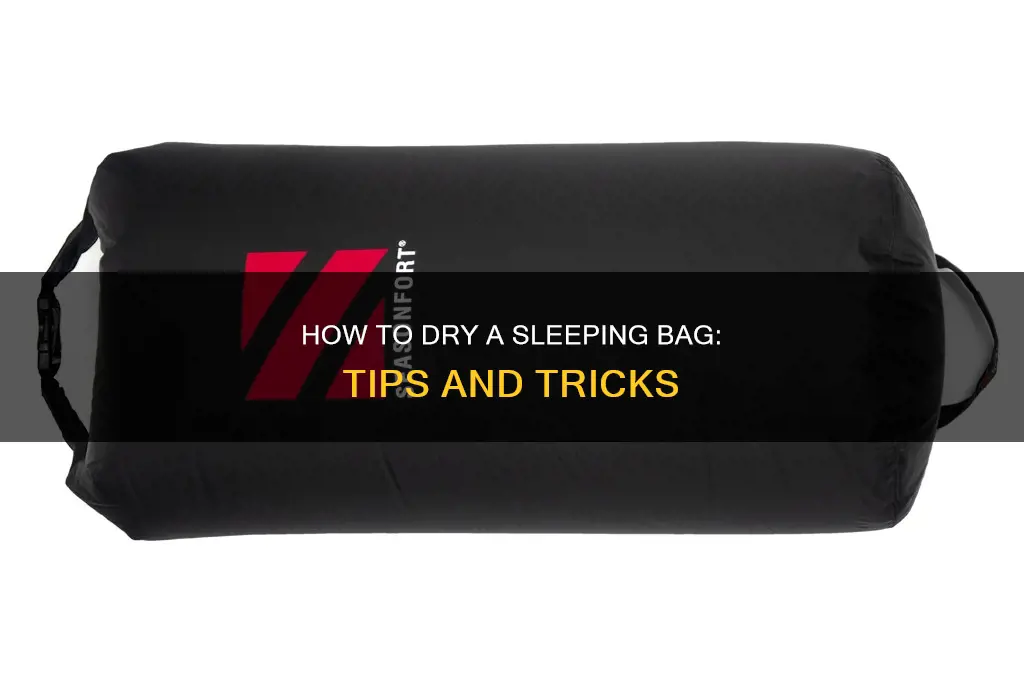 can you dry a sleeping bag