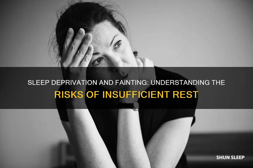 can you faint from not getting enough sleep