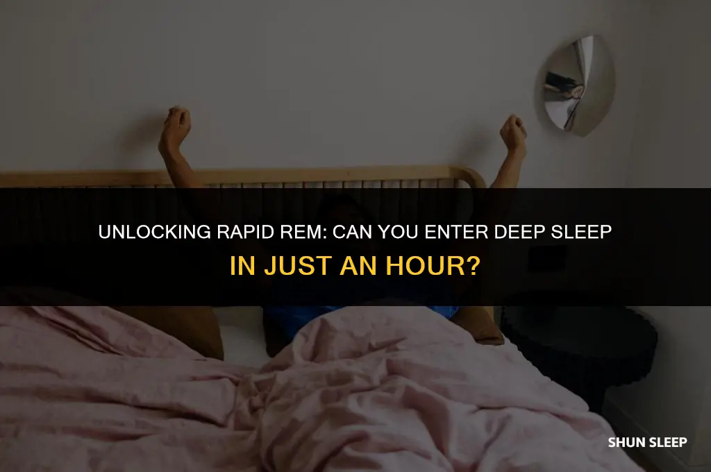 can you fall into rem sleep in an hour