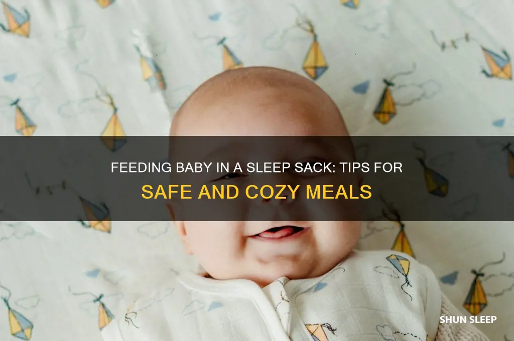 can you feed a baby in a sleep sack