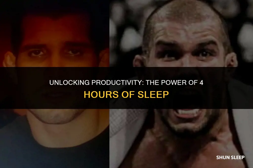 can you focus on 4 hours of sleep