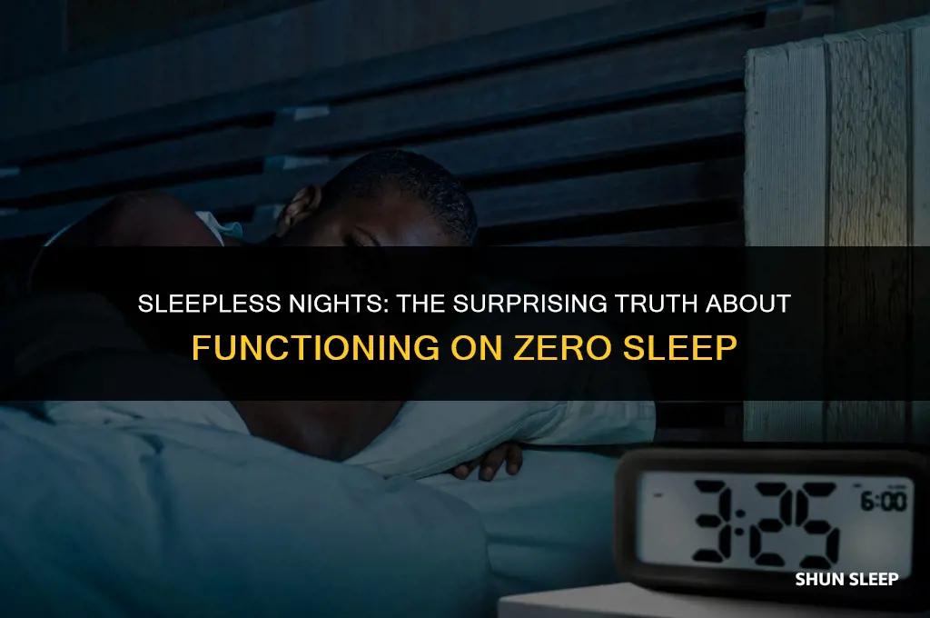 can you function on 0 hours of sleep