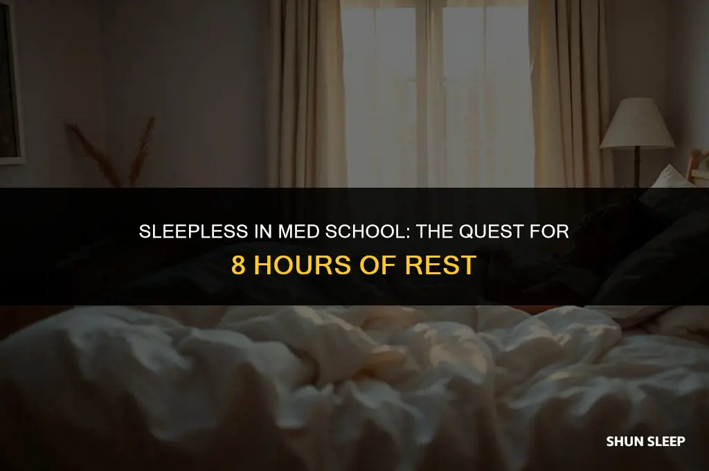 can you get 8 hours of sleep in med school