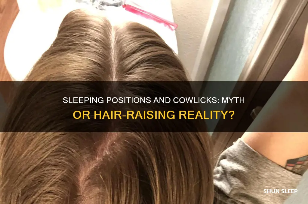 can you get a cowlick from sleeping wrong