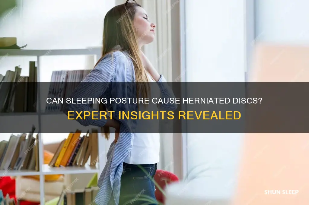 can you get a herniated disc from sleeping