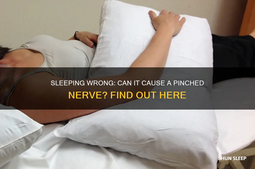 can you get a pinched nerve from sleeping wrong