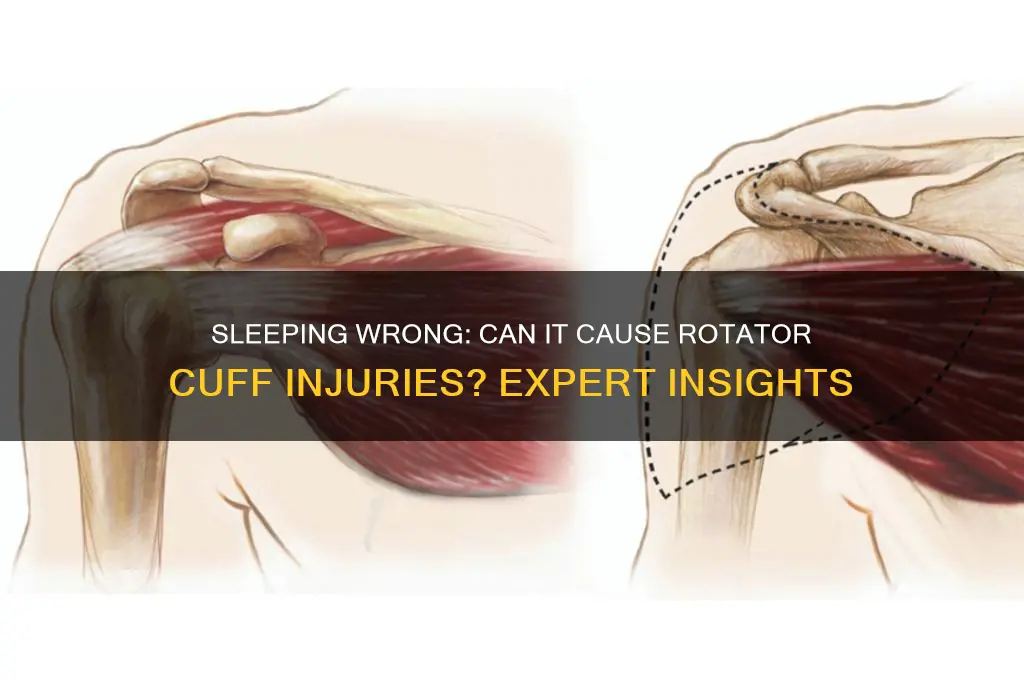 can you get a rotator cuff injury from sleeping wrong
