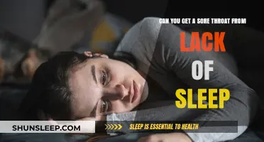 Lack of Sleep and Sore Throats: Uncovering the Surprising Connection