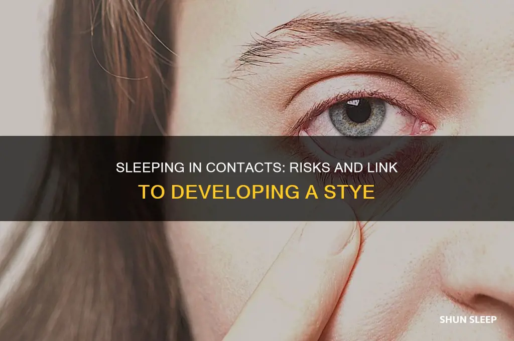can you get a stye from sleeping in contacts